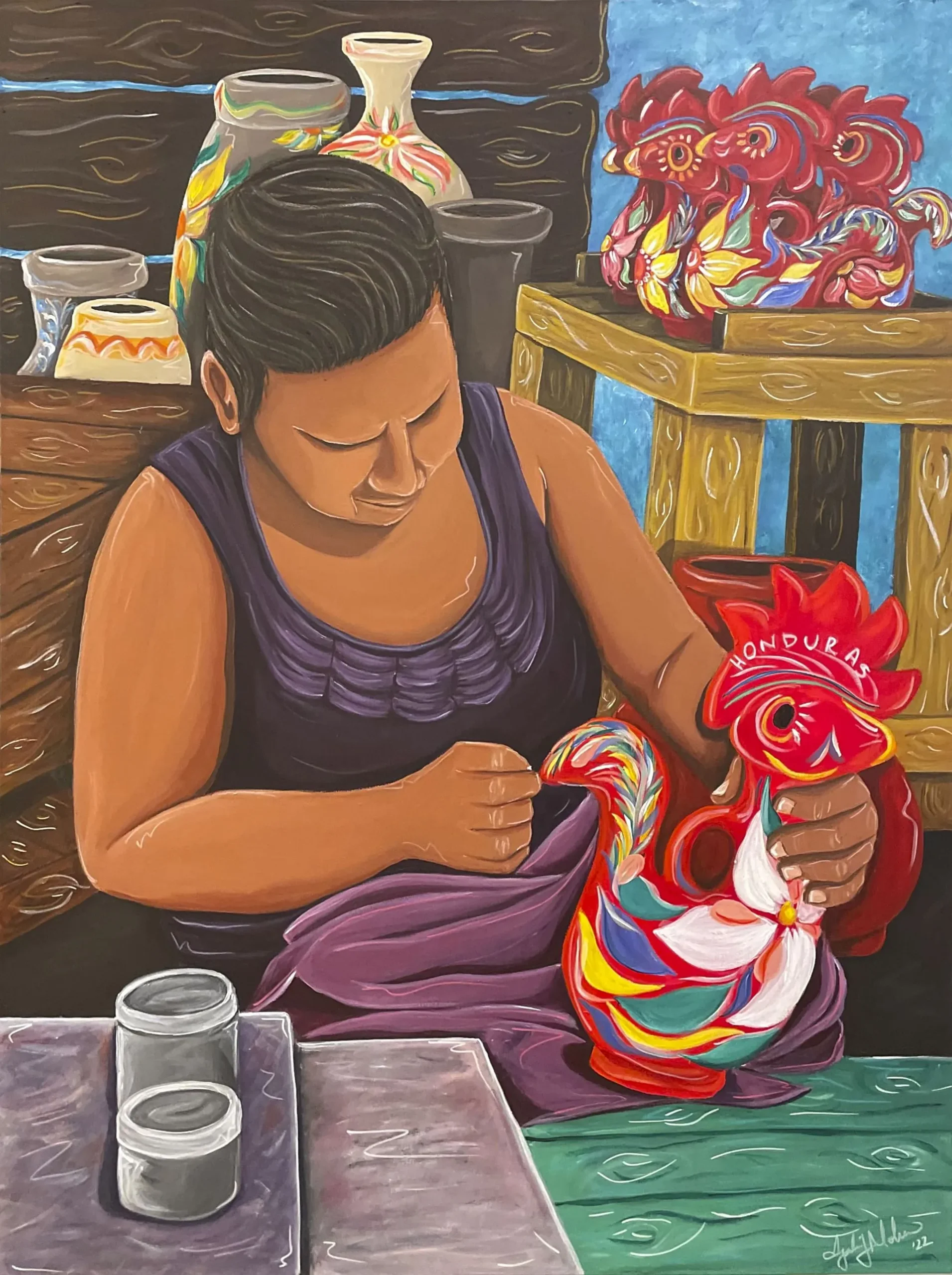 Artesana | Acrylic on Canvas | 4' x 3' | 2022