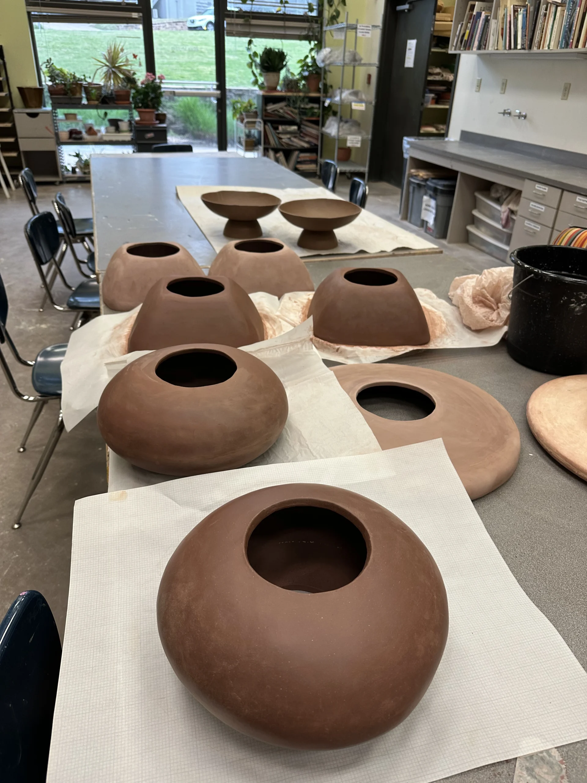 Leatherhard Terracotta Pieces